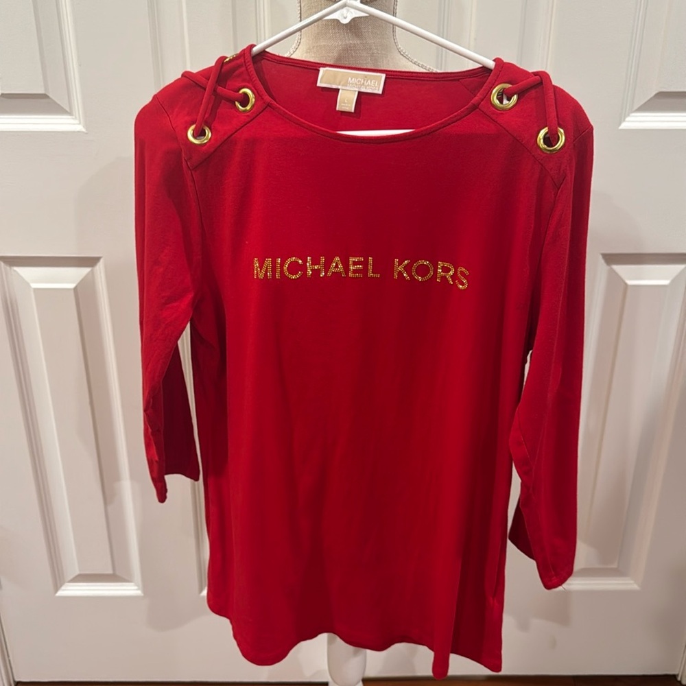 Michael Kors red top